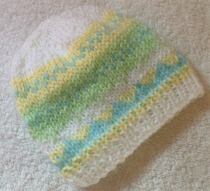 pattern baby hat