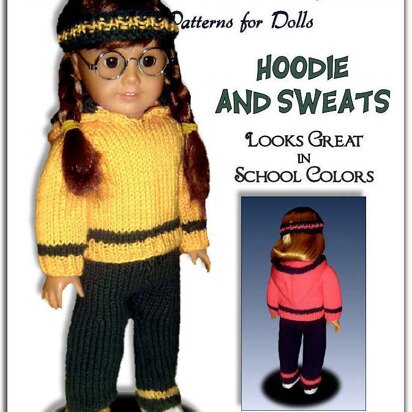 Doll clothes knitting pattern. Fits American Girl Doll.18 inch