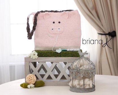 Pig Project Bag or Purse for Crafters