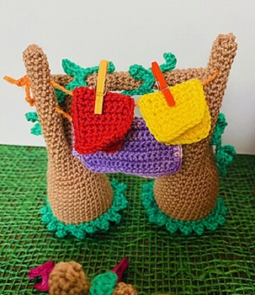 Amigurumi jungle of dreams - Garden clothesline