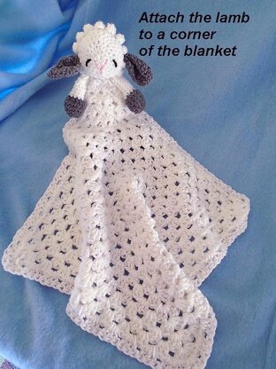 Lovey for Baby. Darling little lamb with super soft crocheted blanket – the  Enchanted Rose Emporium