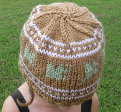 Falling Leaves Knit Hat