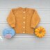 Jennifer Baby Cardigan 16" to 20" chest size. Approx 0-9mths