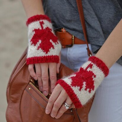 Canadian Fingerless Gloves