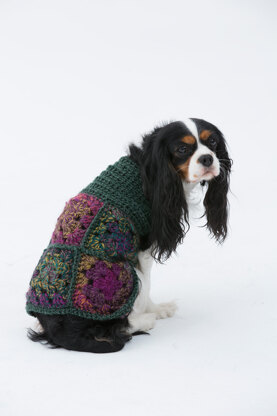 Hippie Dog Sweater in Lion Brand Unique - L32306