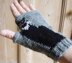 Black Cat fingerless gloves