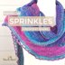 Rainbow Sprinkles Crescent Shawl