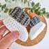 Ridged Cuff Baby Booties