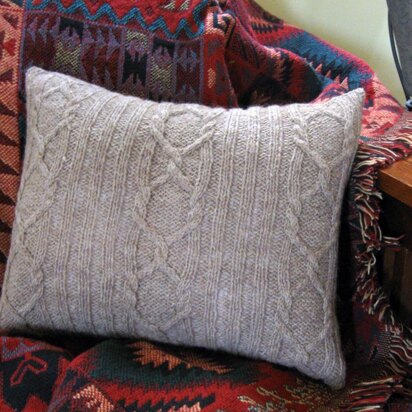Long Weekend Cabled Pillow