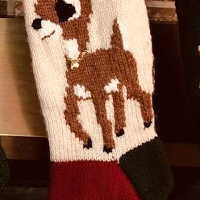 Reindeer Girl Christmas Stocking