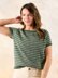 Venice Striped Raglan Top in West Yorkshire Spinners Solstice 4ply - Downloadable PDF