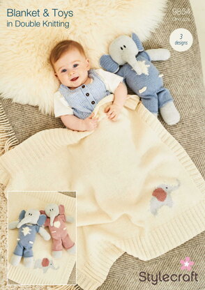 Blanket & Toys in Stylecraft Double Knitting - 9854 - Downloadable PDF