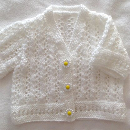 Short sleeve girls cardigan