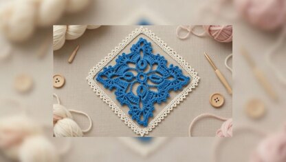 Crochet Square Motif Pattern – Granny Square PDF + Video Tutorial