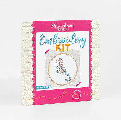 Hawthorn Handmade Seahorse Contemporary Embroidery Kit