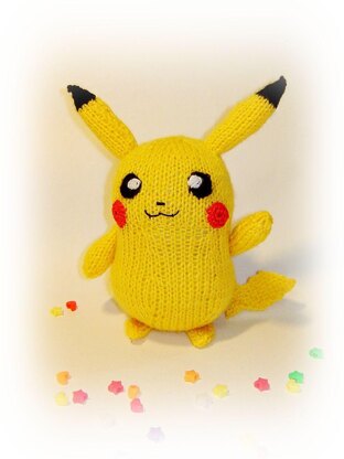 Knitted Pokemon Pikachu