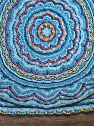 Mandala Blue Fireworks
