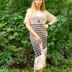 Crochet maxi summer boho dress.