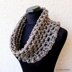 Chunky Cowl Metallic Gray