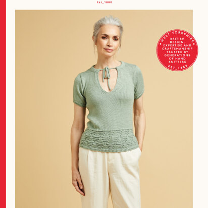 Notch Neck Top in Sirdar No.1 - 10669 - Downloadable PDF