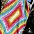 Squared Rainbow Baby Blanket