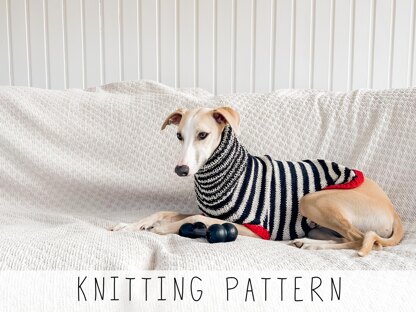 Dog coats for whippets 2024 and greyhounds knitting pattern