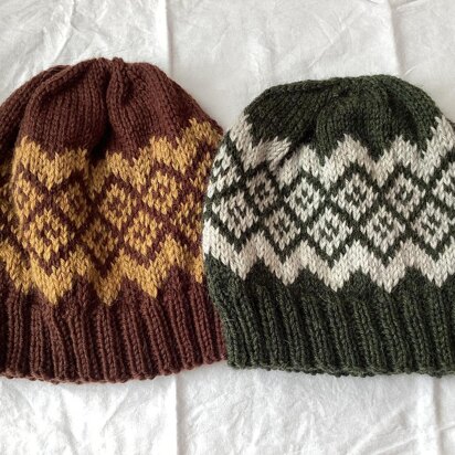 The Dazzle Beanie Hat - knitting pattern