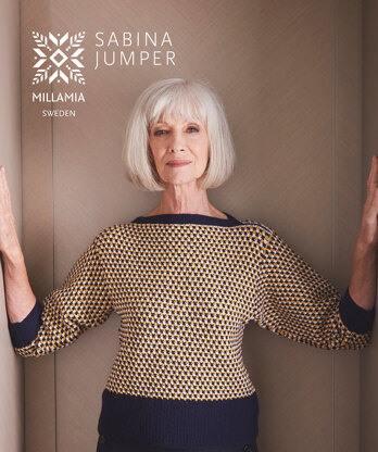 Sabina Jumper - Knitting Pattern For Women in MillaMia Naturally Soft Merino