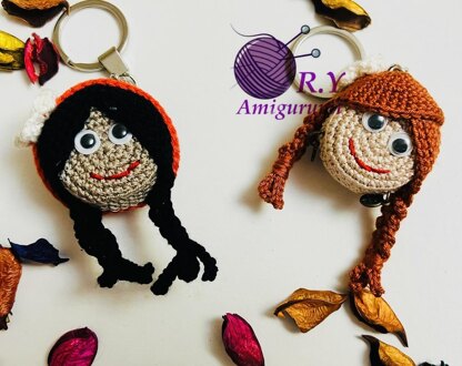 Recycle amigurumi keychain