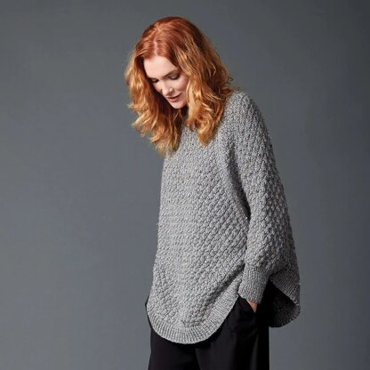 Great Curves Poncho in Caron Simply Soft Tweeds - Downloadable PDF