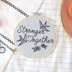 Cotton Clara Stronger Together Embroidery Kit - 16cm (Sage)