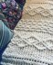 Irish Aran Diamond and Honeycomb Blanket