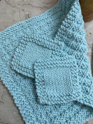Face cloth & scrubby set
