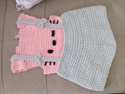 Cute HELLO KITTY Baby Dress by SweetSamDesign LoveCrochet