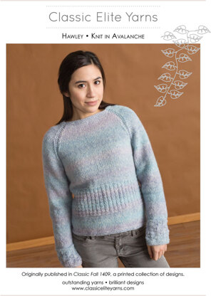 Hawley Pullover in Classic Elite Yarns Avalanche - Downloadable PDF