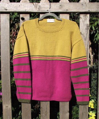 Easy Fit Colour-Block Sweater