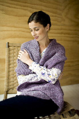 Tender Shawl in Lion Brand Homespun - 81041AD