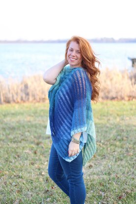 Easy Breezy Knit Poncho