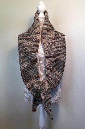 Diagonal Knot Stitch Scarf