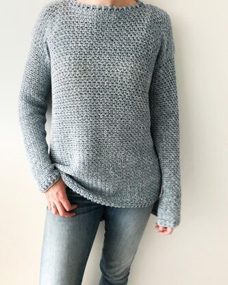 Oversized Crochet Sweater - Rose Dust Sweater