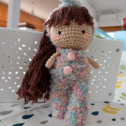Cute Bunny Jumpsuit For Crochet Doll