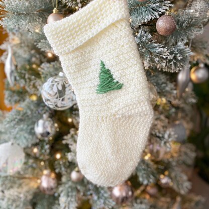 Herringbone Christmas Stocking