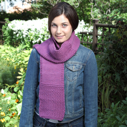 B14 Basic Scarf From Measurements - Knitting Pattern for Kids and Adults in Valley Yarns Northampton Bulky