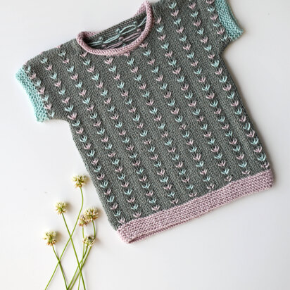 Floret Tee in Universal Yarn Wool Pop PDF