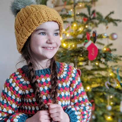 Kids Granny Go Round Sweater Crochet pattern by Iron Lamb