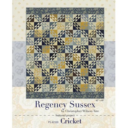 Moda Fabrics Cricket Regency Sussex Quilt - Downloadable PDF