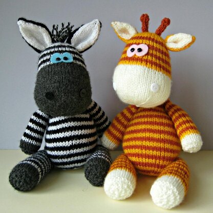 Gerry Giraffe and Ziggy Zebra