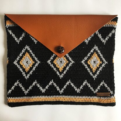 Tribal Leather Clutch