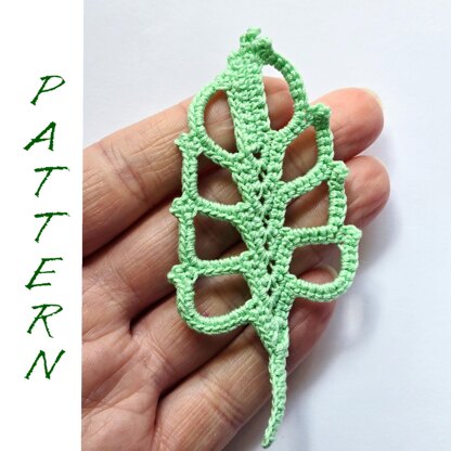 Monstera crochet leaf pattern