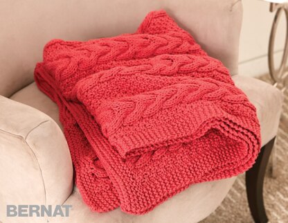 Cable Ready Blanket in Bernat Maker Home Dec - Downloadable PDF